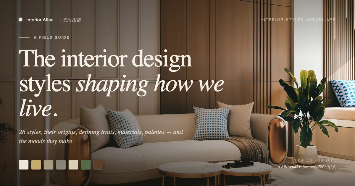 Interior Atlas — field guide to interior design styles, mini preview