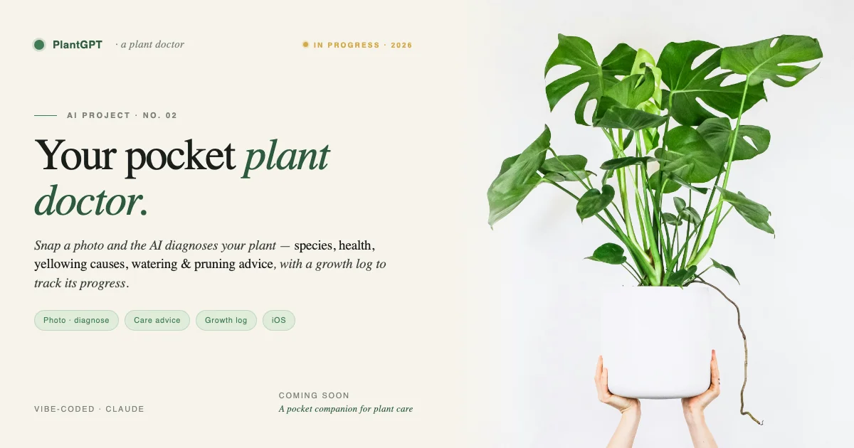 PlantGPT — your pocket plant doctor, mini preview